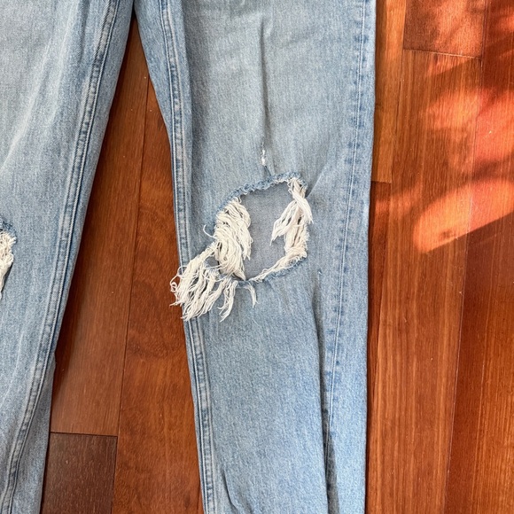 Abercrombie & Fitch Light Blue Straight Leg Jeans - Picture 4 of 10